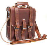 vagabond traveler full leather backpack