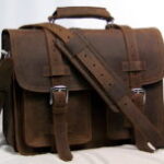 Vagabond Traveler leather briefcase backpack