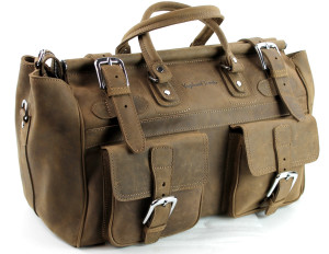 Read more about the article Classic Cowhide Leather Overnight/Gym/Travel Duffle Bag L54