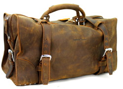 Heavy Duty Men's Full Leather Duffle Bag