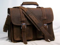 Vagabond Traveler leather briefcase backpack
