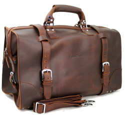 Heavy Duty Men's Full Leather Duffle Bag