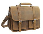 Vagabond Traveler leather briefcase Backpack
