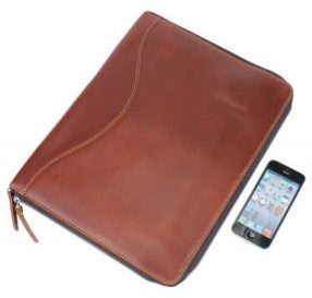 Vagarant Traveler full grain leather portfolio