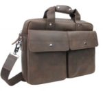 Vagarant Traveler full grain leather messenger laptop bag LM18