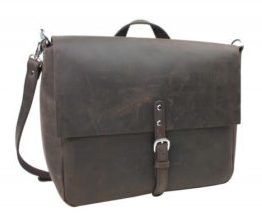 full grain leather postal messenger bag LM26