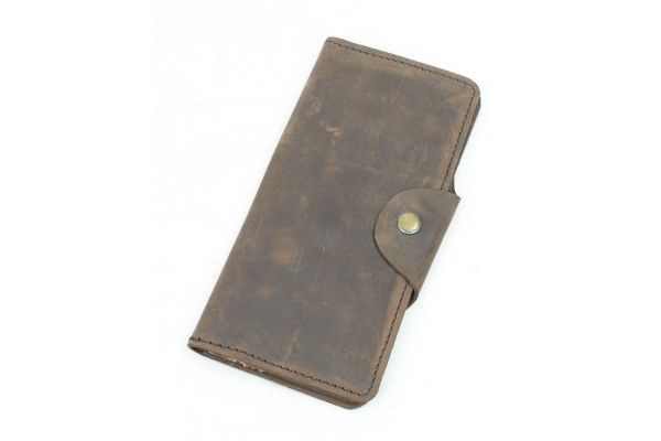 Full Leather Long Style Cowhide Cash ID Holder MA23