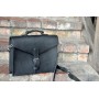 Leather Briefcase Black YIBC02