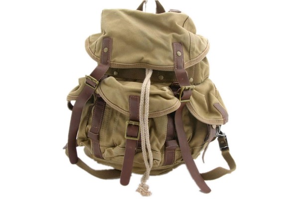 *Clearance* Small Size Stylish Cotton Canvas Backpack C02