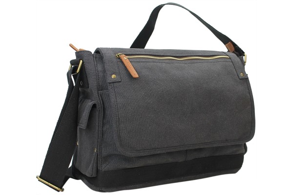 15 in. Casual Style Canvas Laptop Messenger Bag C31L