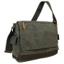 15 in. Vintage Cotton Wax Canvas Laptop Messenger Bag C31LW