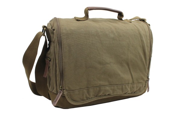 Vagabond Traveler 14.5 Washed Canvas Leisure Messenger Bag C32