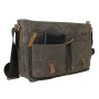 15 in. Casual Style Canvas Shoulder Messenger Laptop Bag C52LW