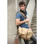 17 in. Large Casual Canvas  Messenger Shoulder Bag C55