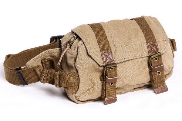 9 in. Stylish Canvas Waist Fanny Pack C82