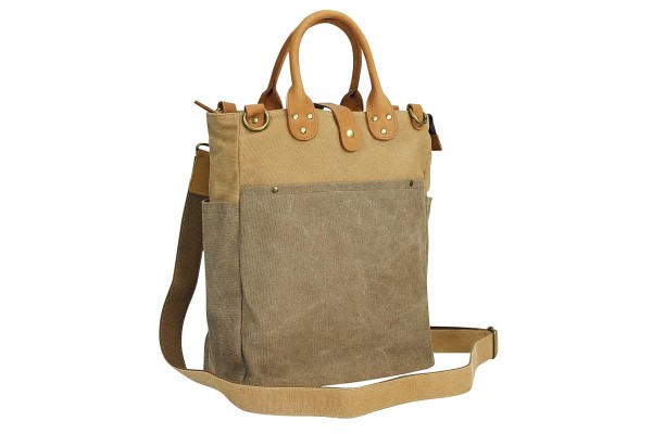 Casual Style Cotton Canvas Shoulder Bag Tote CM02