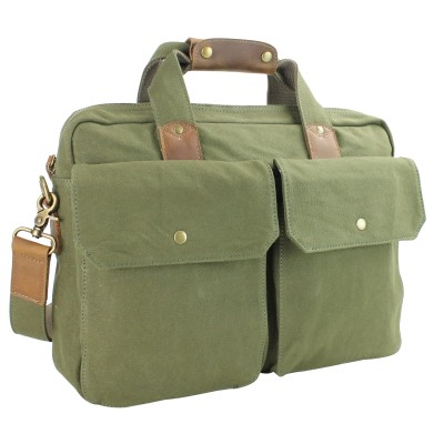 15 in. Casual Style Canvas Laptop Messenger Bag CM28