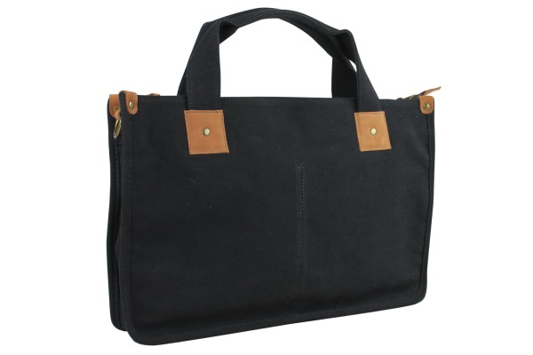 17 in. Canvas Messenger Casual Bag with Lift Handle CM34