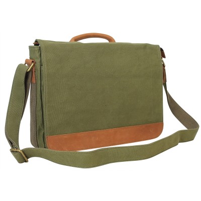 Vagarant Traveler Casual Style Canvas Laptop Messenger Bag CM56