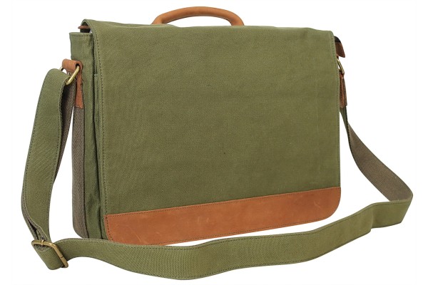 Vagarant Traveler Casual Style Canvas Laptop Messenger Bag CM56