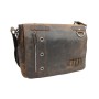 Full Grain Leather Messenger Bag Asymmetrical L14