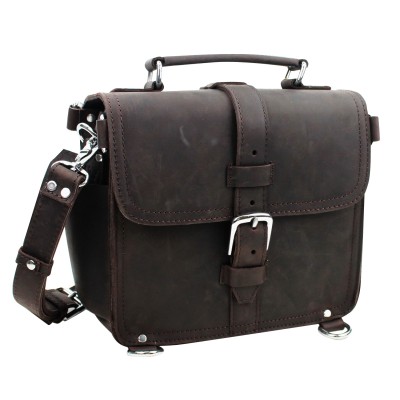 11 in. Cowhide Oil Tanned Leather Motorcycle Camera iPad Case L17