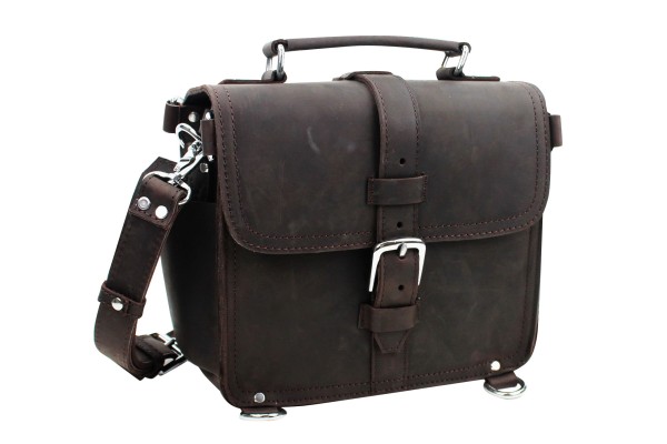 11 in. Cowhide Oil Tanned Leather Motorcycle Camera iPad Case L17