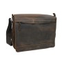 Full Grain Leather Bag 14 in. Leather Messenger Laptop Bag L18 - Final Sale