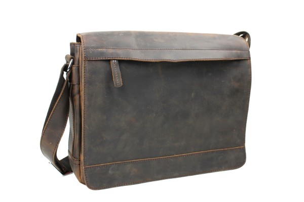 Full Grain Leather Messenger Laptop Bag L67