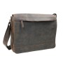 Full Grain Leather Messenger Laptop Bag L67