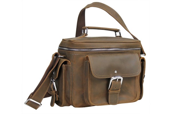 Full Grain Leather Vintage Camera Bag LC01