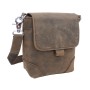 7” Cowhide Leather Cross-Body Waist Bag LH04