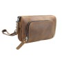 8” Cowhide Leather Clutch Purse Cashier Bag LH07