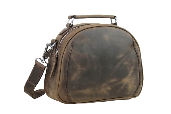 Full Grain Leather Shoulder Bag with Lift Handle LH46