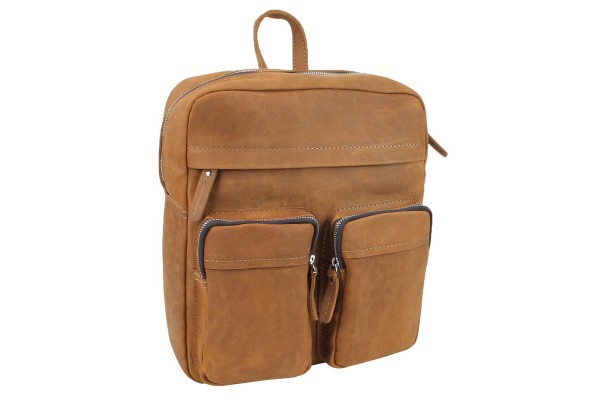 Full Grain Cowhide Leather Backpack LK03