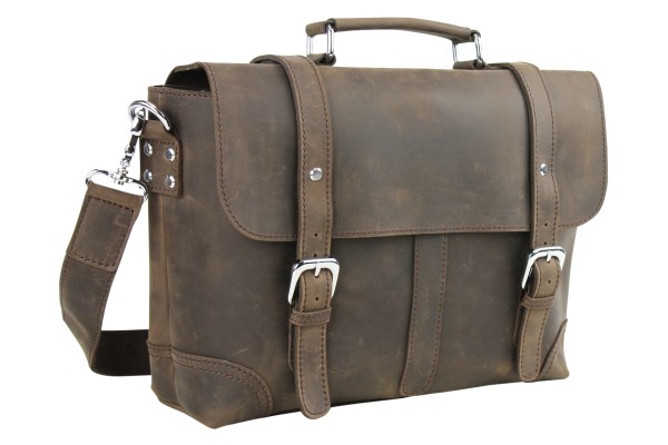 Full Grain Leather Messenger Bag LM31