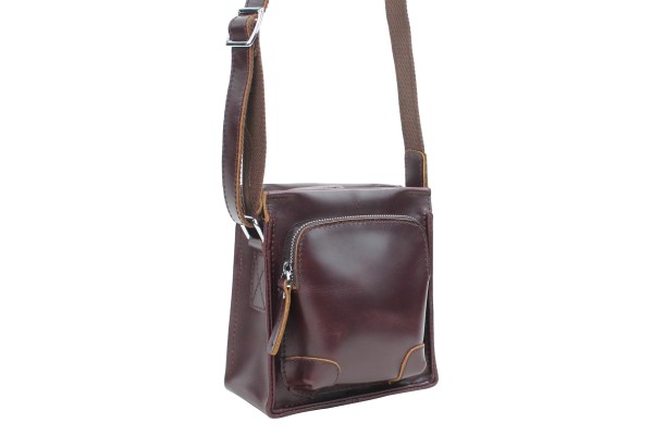 7 in. Cowhide Leather Satchel Bag LS07