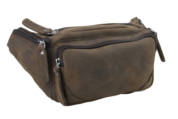 Full Grain Leather Medium Fanny Pack Waist Bag LW16