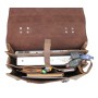 Full Leather 16 in. 3-tier Pro Leather Briefcase L63