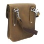 9 in. Cowhide Leather Slim Sling Bag Waist Bag LH12