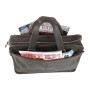 Cowhide Leather Messenger Bag With Luggage Strap Holder LM16