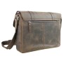 Medium Full Grain Leather Messenger Bag LM32