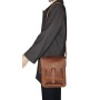 Vintage Industry Full Grain Leather 11 in. Shoulder Messenger Bag LM37 