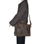 Classic Medium Full Grain Leather Messenger Laptop Bag LM53