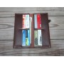 Veg-Tan Leather Long Wallet Cash Card Holder MA19