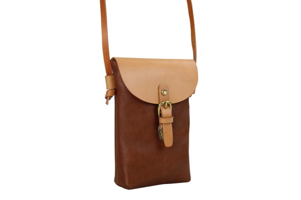 Cowhide Leather Cross Body Slim Bag YP07001